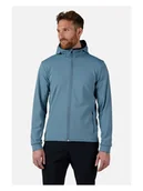 Bluzy męskie - Bluza męska ROSSIGNOL Mid Layer Thin Fz niebieska XXL - miniaturka - grafika 1