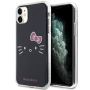 Etui i futerały do telefonów - Etui HELLO KITTY IML Kitty Face do Apple iPhone 11/XR Czarny - miniaturka - grafika 1