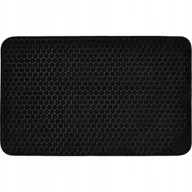 Dywaniki łazienkowe - Dywanik łazienkowy antypoślizgowy miękki 50x80 cm czarny mata wytrzymały - miniaturka - grafika 1