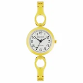 Zegarki damskie - Złoty damski zegarek ze sztywną bransoletką PACIFIC S6014-03 - miniaturka - grafika 1