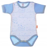 Body dla niemowląt - Body KRÓTKI rękaw 100% Bawełna MISIE BŁĘKIT r 104 KLEKLE - miniaturka - grafika 1