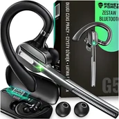 Zestawy głośnomówiące - SŁUCHAWKA BLUETOOTH 5.2 BEZPRZEWODOWY ZESTAW SŁUCHAWKOWY REDUKCJA SZUMÓW - miniaturka - grafika 1
