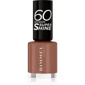 Lakiery do paznokci - Rimmel 60 Second Super Shine lakier do paznokci 101 Taupe Throwback 8 ml - miniaturka - grafika 1