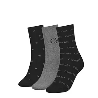 Skarpetki damskie - Calvin Klein Damskie skarpety Lurex Gift Box Casual Sock (3 sztuki), Black Combo., rozmiar uniwersalny - grafika 1