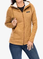Bluzy sportowe damskie - Bluza damska Columbia Sweater Weather Sherpa Full Zip II - camel brown heather - miniaturka - grafika 1