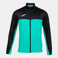 Bluzy męskie - Bluza Męska Joma Montreal Full Zip Sweatshirt Green Black - miniaturka - grafika 1