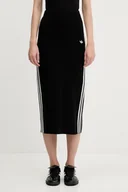 Spódnice - adidas Originals spódnica 3-Stripes kolor czarny midi ołówkowa JW2661 - miniaturka - grafika 1
