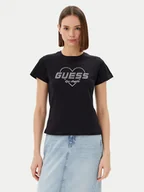 Koszulki i topy damskie - Guess T-Shirt V5GI10 K9RM1 Czarny Regular Fit - miniaturka - grafika 1