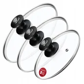 Pokrywki - Zestaw pokryw żaroodpornych Barletta 22,26,30 cm - miniaturka - grafika 1