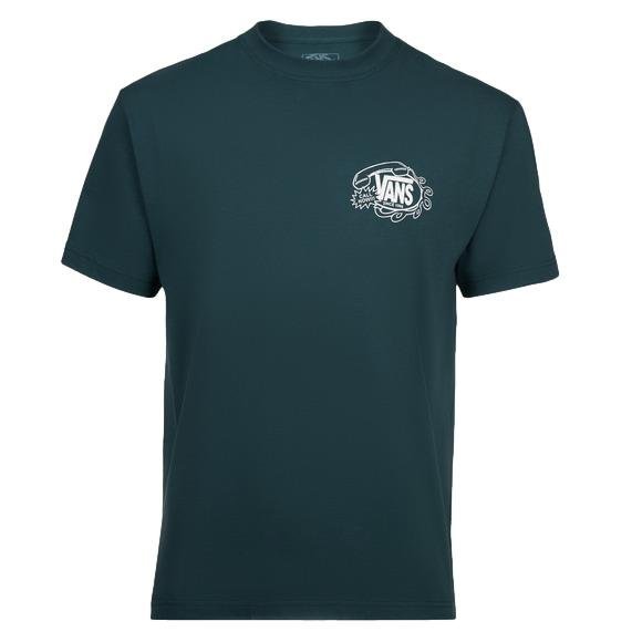 T-shirt Męski VANS hot Lines SS Tee Mystic Moss VN000SYBFRJ1 XS
