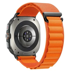 opaska pasek bransoleta NYLON PRO Samsung Galaxy Watch Ultra 47mm pomarańczowa - Akcesoria do smartwatchy - miniaturka - grafika 1