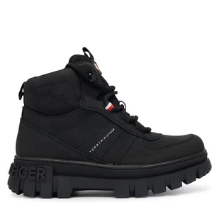 Trzewiki Tommy Hilfiger T3X5-34129-1696999 S Czarny - Buty dla chłopców - miniaturka - grafika 1