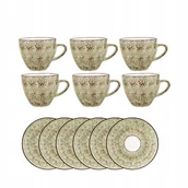 Filiżanki - Filiżanka do espresso porcelanowa pistacjowa 75 ml ze spodkiem 11 cm Wilmax - miniaturka - grafika 1