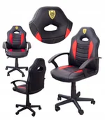 Fotele gamingowe - FOTEL GAMINGOWY DLA GRACZA KUBEŁKOWY ERGONOMICZNY BIUROWY DLA DZIECI - miniaturka - grafika 1