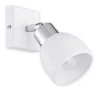 Oprawy, klosze i abażury - Lemir Feniks kinkiet spot 1 pł biały matowy (O2590 K1 BIA) - miniaturka - grafika 1