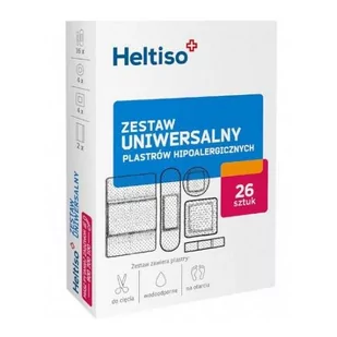 MEDICINAE SP. Z O.O. Heltiso plastry hipoalergiczne zestaw uniwersalny 26 sztuk 9098435 - Apteczki i materiały opatrunkowe - miniaturka - grafika 1