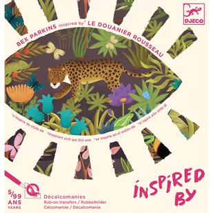 Zestaw Artystyczny Kalkomania Inspiracje Djeco - Zwierzęta - Dekoratorstwo - miniaturka - grafika 1