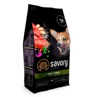 Sucha karma dla psów - SAVORY KARMA SUCHA Z INDYKIEM DLA STERYLIZOWANYCH PSÓW DOROSŁYCH WSZYSTKICH RAS 12 KG - miniaturka - grafika 1