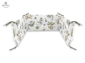 Ochraniacze do łóżeczka - Ochraniacz do łóżeczka 180 cm SAFARI ZIELONE - miniaturka - grafika 1