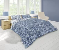 Pościel - Faro, Pościel microfibra 160x200+2x70x80 Harmony Błękitna abstrakcja - miniaturka - grafika 1