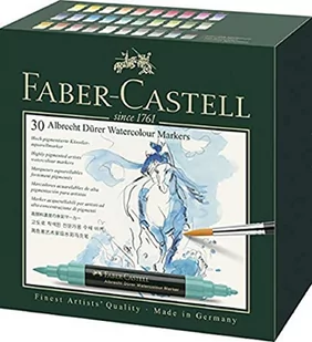 Faber-Castell Pisaki Akwarelowe A. Durer 30 Kol - Kredki, ołówki, pastele i pisaki - miniaturka - grafika 1