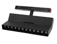 Lampy pozostałe - Syntron Lampa spot LED do szyny magnetycznej L22/12W/4000K czarna - miniaturka - grafika 1