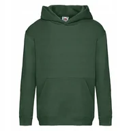 Bluzy dla dziewczynek - Bluza Dziecięca Z Kapturem Hooded Sweat Zielony butelkowy r. 14-15(164) - miniaturka - grafika 1