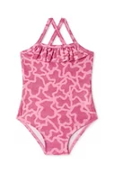 Stroje kąpielowe dla dziewczynek - Tous jednoczęściowy strój kąpielowy dziecięcy kolor różowy - miniaturka - grafika 1