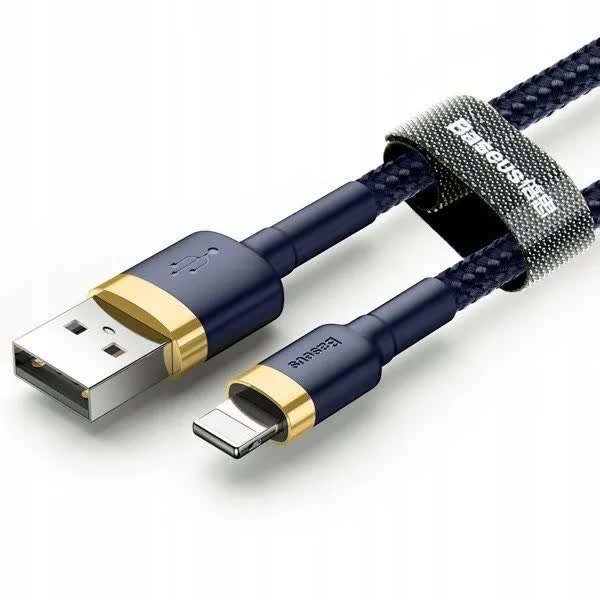 KABEL USB Baseus LIGHTNING Iphone Ipad Szybkie Ładowanie 1.5A 2M GRANATOWY