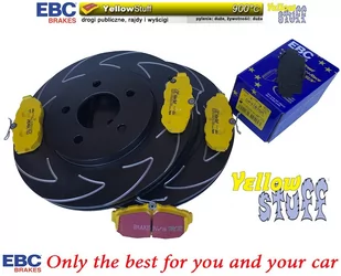 Tylne klocki YellowStuff + NACINANE tarcze hamulcowe EBC seria BSD Ford Mustang 2005-2014 - Tarcze hamulcowe - miniaturka - grafika 2