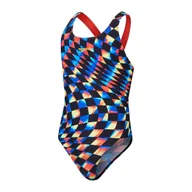 Stroje kąpielowe dla dziewczynek - Strój kąpielowy jednoczęściowy dziewczęcy na basen Speedo Allover 164cm - miniaturka - grafika 1
