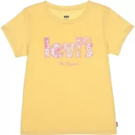 Krawaty i muchy męskie - Levi's Kids Girl's LVG różowy krawat DYE plakat logo T 3EH701 koszulka SS, Snapdragon, 4 lata, Snapdragon, 4 lat - miniaturka - grafika 1