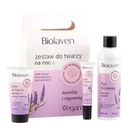 Płyny micelarne - BIOLAVEN Zestaw do twarzy na noc (Krem, 50ml + Krem pod oczy, 15ml + Płyn micelarny, 200ml) - miniaturka - grafika 1