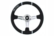 Akcesoria tuningowe - Kierownica Slide 350mm offset:90mm Skóra Silver - miniaturka - grafika 1