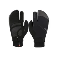 Rękawiczki rowerowe - Rękawiczki rowerowe zimowe unisex KINETIXX Luzan black - miniaturka - grafika 1
