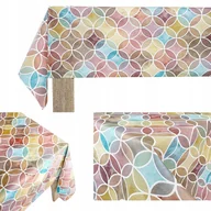 Obrusy i serwetki - Plamoodporny Obrus Dekoracyjny Kolorowe Okręgi Na Ławę Stół Blat 140x2000cm - miniaturka - grafika 1
