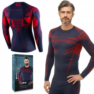 BRUBECK DRY męska koszulka TERMOAKTYWNA sportowa DŁUGI RĘKAW - L - Koszulki męskie - miniaturka - grafika 1