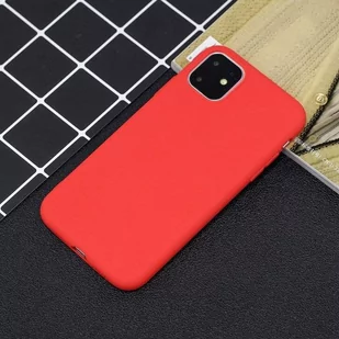Silicone Case elastyczne silikonowe etui pokrowiec iPhone 11 Pro czerwony - Etui i futerały do telefonów - miniaturka - grafika 5