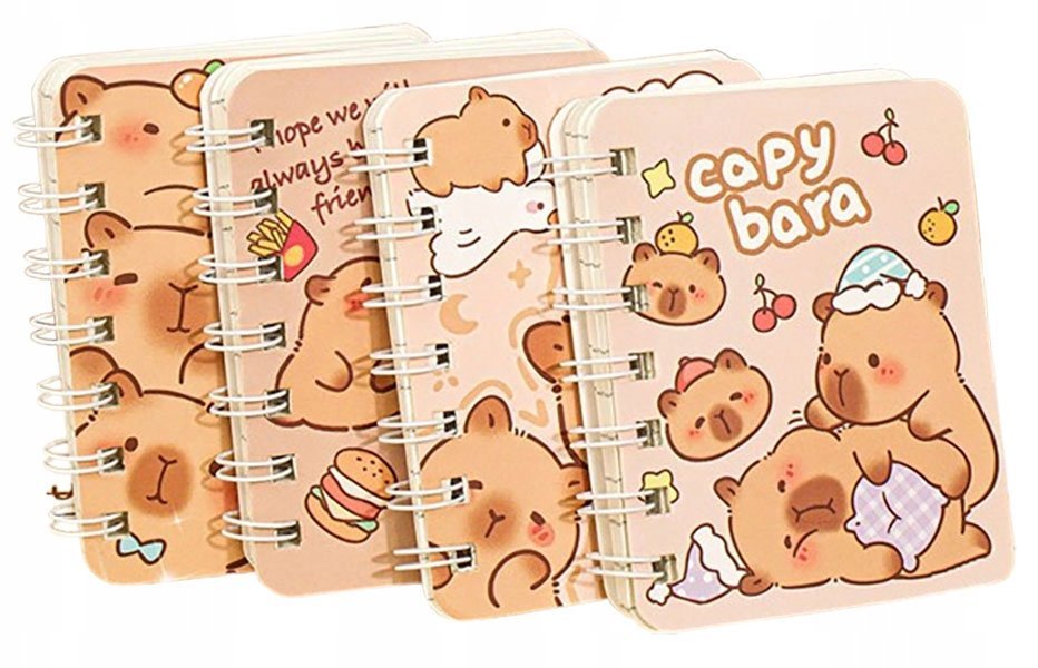NOTES A7 dziecięcy do torebka plecak KAPIBARA notesik notatnik dla dzieci