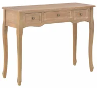 Konsole i sekretarzyki - Stolik brązowy z szufladami N8-H38 - miniaturka - grafika 1