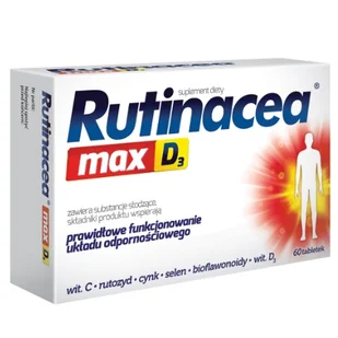 Aflofarm Rutinacea max D3 x 60 tabl - Przeziębienie i grypa - miniaturka - grafika 1