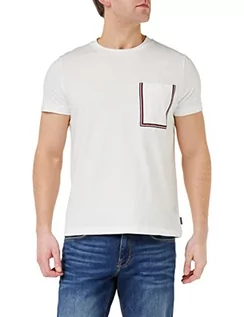 Koszulki męskie - Tommy Hilfiger Koszulka męska RWB Outline Pocket Tee S/S, biały, 3XL - grafika 1