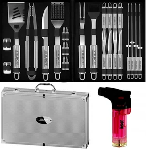 Zestaw akcesoria do GRILLA STILHOFF STRONG sztućce 28szt 26+walizka+palnik - Akcesoria do grilla - miniaturka - grafika 1