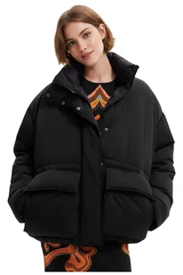 Kurtka damska Desigual Boro zimowa czarna-L - Kurtki damskie Kurtka damska Desigual Boro zimowa czarna-L - Kurtki damskie - miniaturka - grafika 1