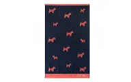 Ręczniki - Ręcznik plażowy duży bawełna egipska 100x160 Dogs czerwono-granatowy psy - miniaturka - grafika 1