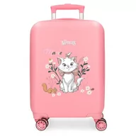 Walizki - Joumma Disney Aristocats Marie Walizka kabinowa różowa 33 x 50 x 20 cm sztywne zapięcie szyfrowe z boku ABS 28,4L 2 kg 4 podwójne koła bagaż ręczny, Różowy kolor, walizka kabinowa - miniaturka - grafika 1
