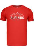 Koszulki sportowe męskie - Koszulka męska T-shirt Alpinus Mountains czerwony - miniaturka - grafika 1