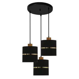 Assam lampa wisząca 3-punktowa czarna/złota 33-17468 - Lampy sufitowe - miniaturka - grafika 2