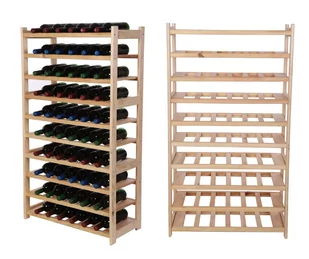 Regał Drewniany Na Wino Lsr 10 Leżni Na Butelki Naturalny, Półki Na Wino 10 Szt, Drewno Sosnowe / Wamar-Sosenka - Regały - miniaturka - grafika 1