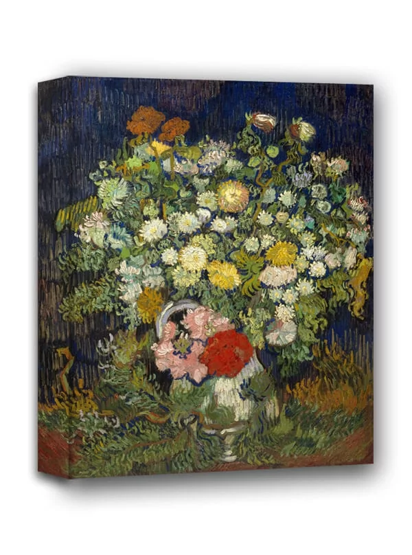 Bouquet of Flowers in a Vase, Vincent van Gogh - obraz na płótnie Wymiar do wyboru: 60x80 cm